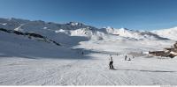 Photo Texture of Background Snowy Mountains